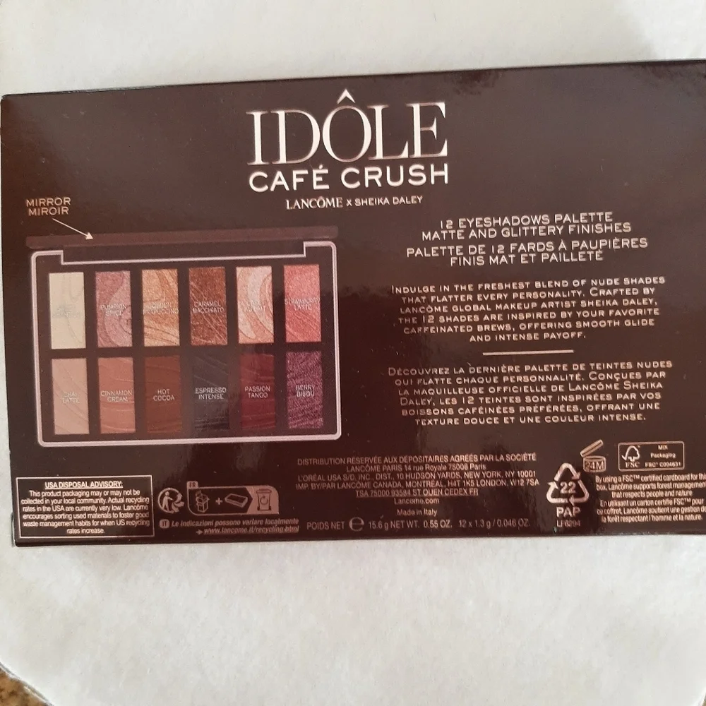 NIB LANCÔME IDÔLE CAFÉ CRUSH PALETTE